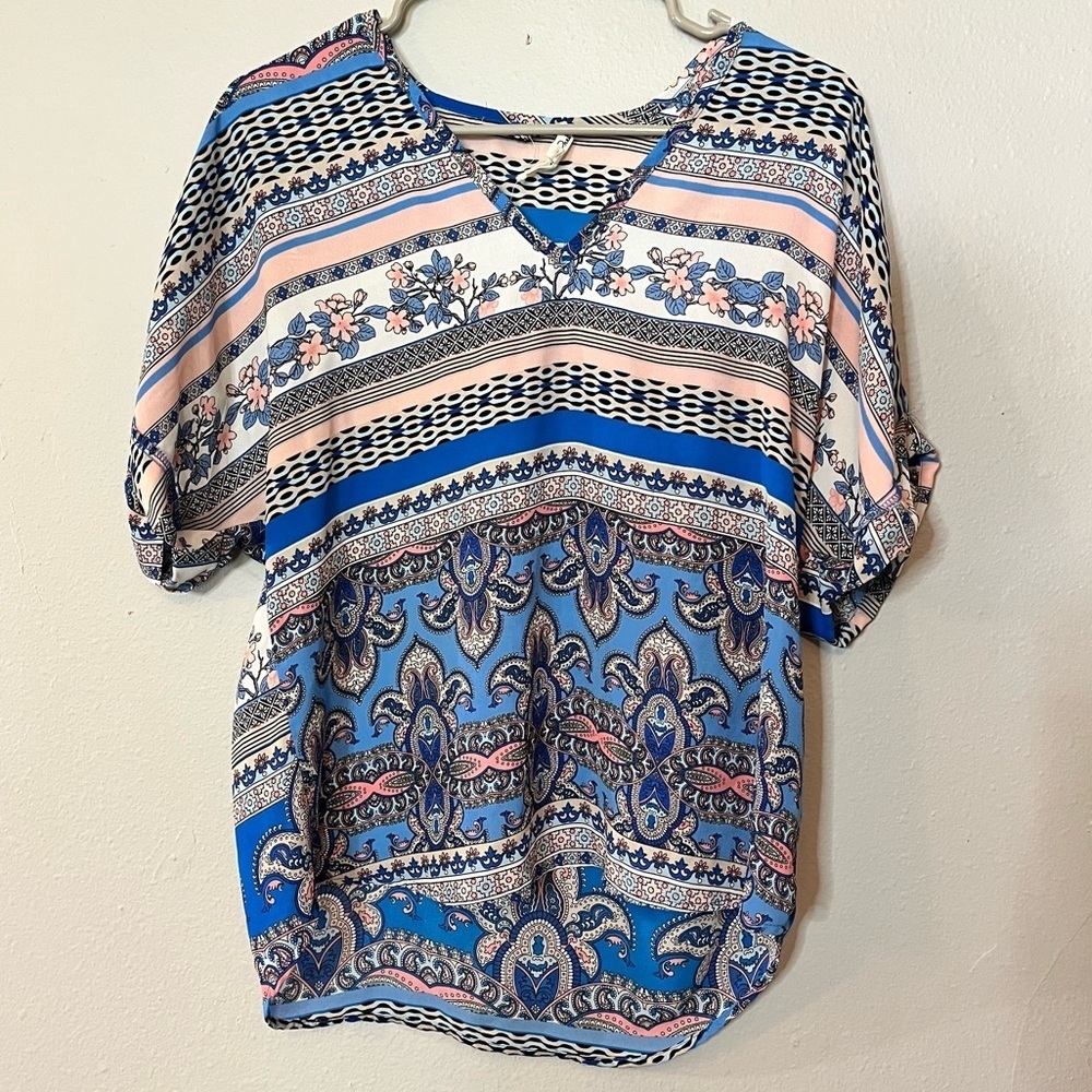 Wishful Park Women's Bohemian Top Size Large
